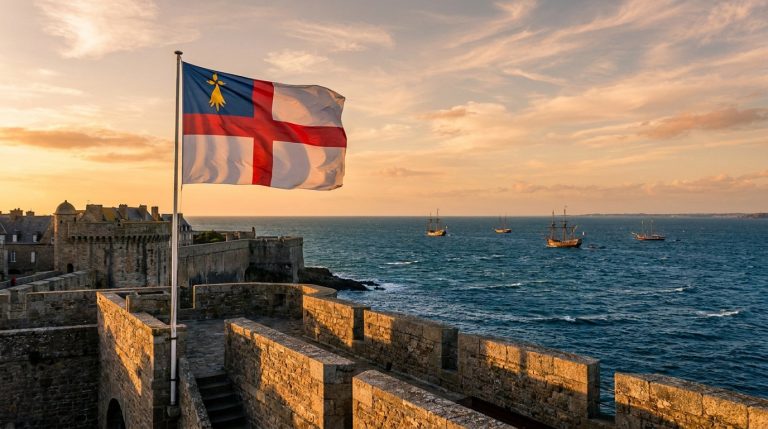 Drapeau de Saint-Malo : symbolique et histoire du pavillon