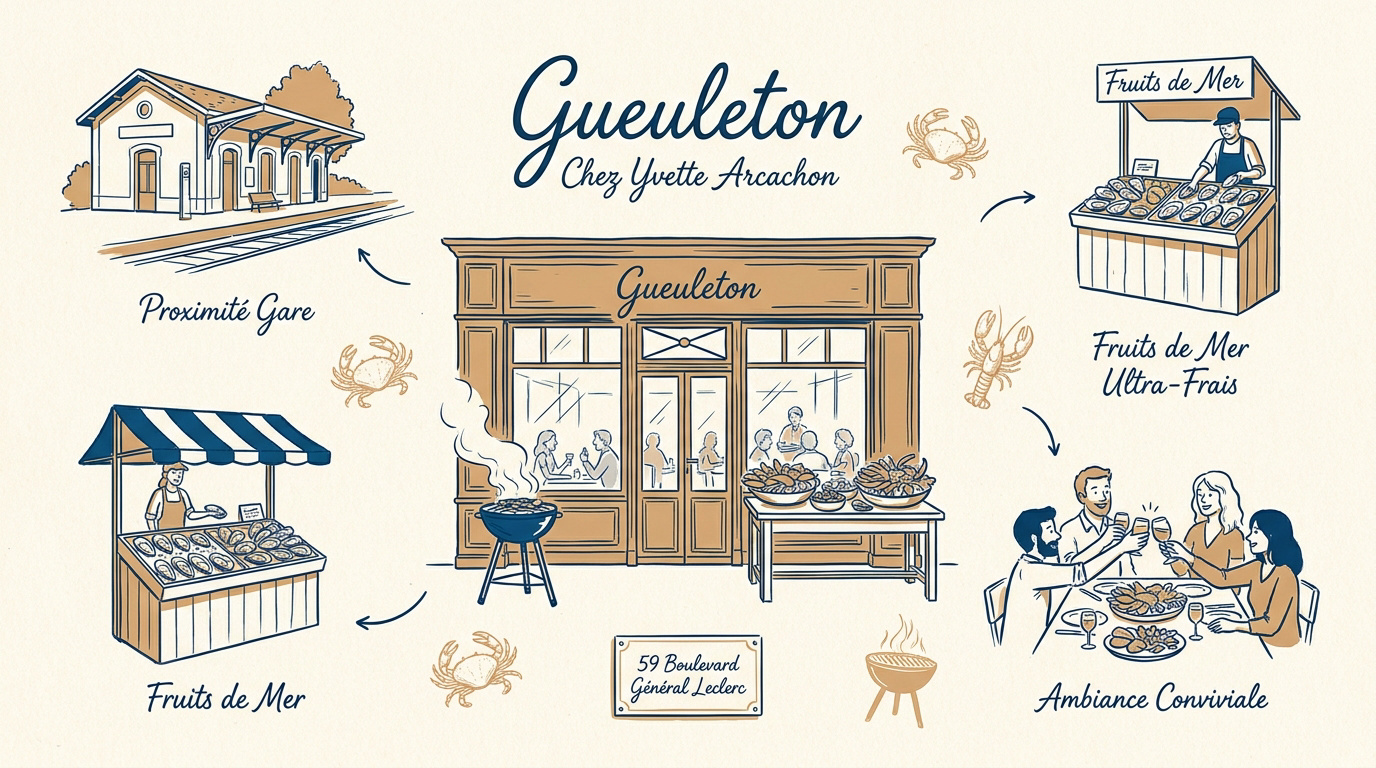 Ambiance du restaurant Gueuleton Chez Yvette à Arcachon
