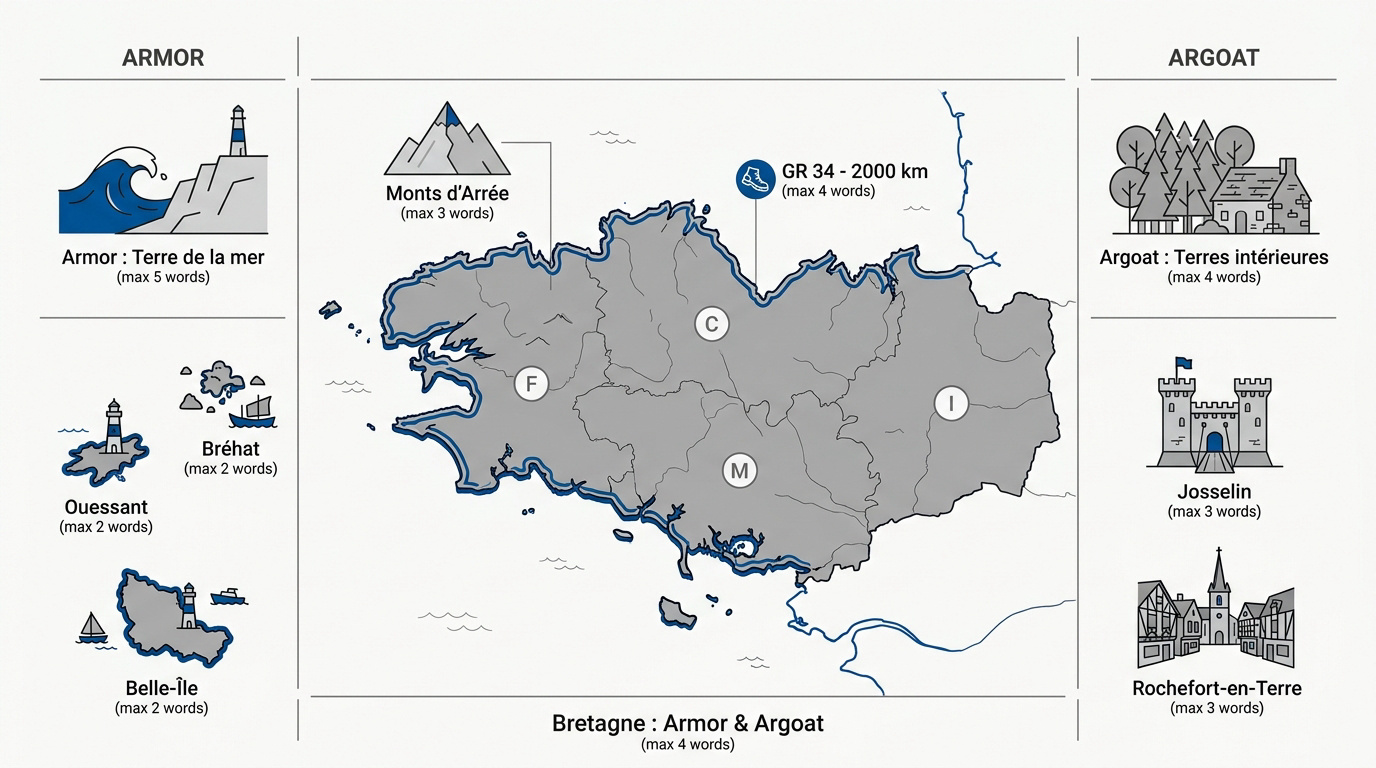 Infographie comparative Armor et Argoat