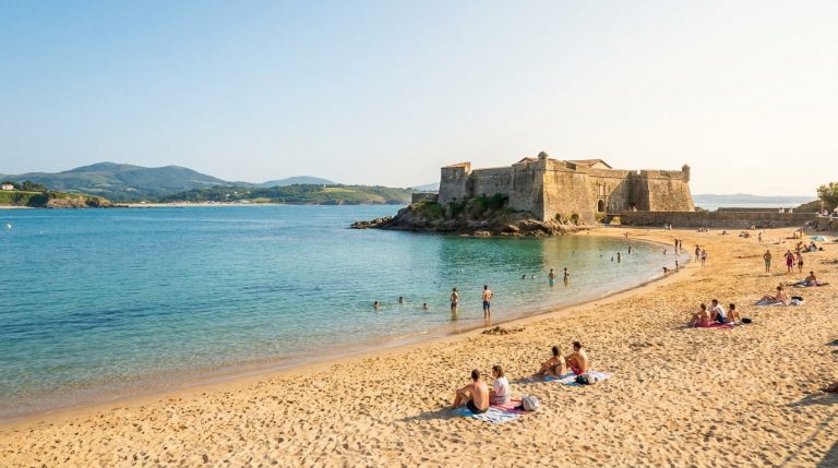 Baignade à la plage du fort de Socoa : détente et sécurité