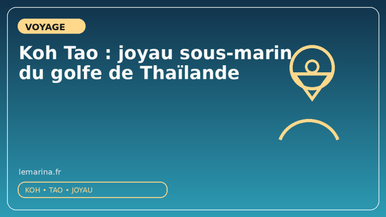 Koh Tao : joyau sous-marin du golfe de Thaïlande