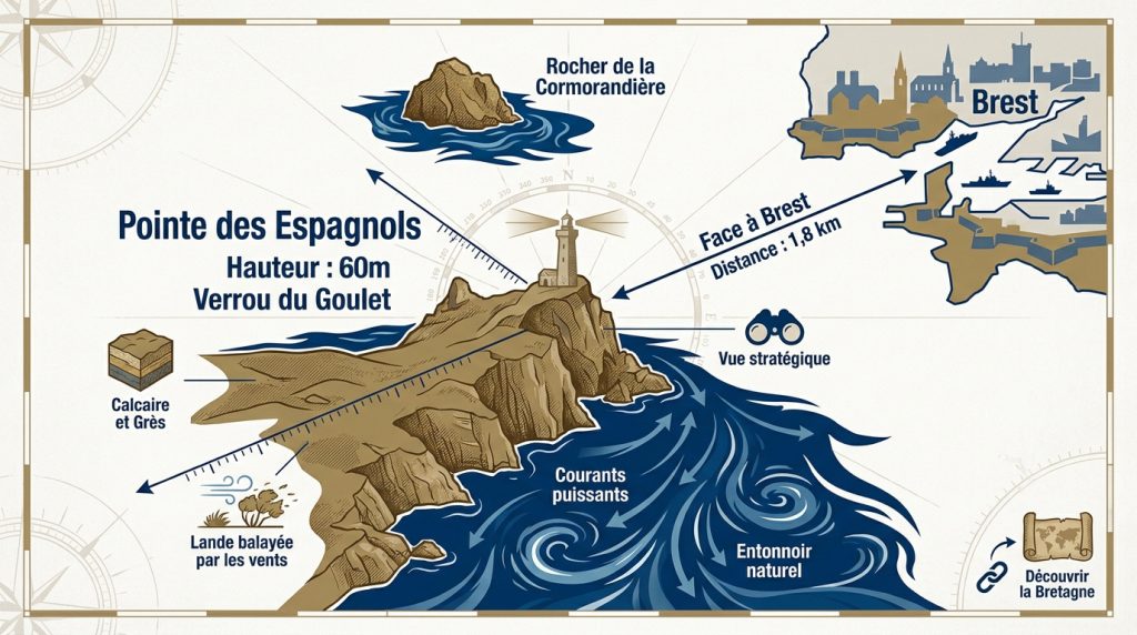 Visite de la pointe des Espagnols : un bastion face à Brest