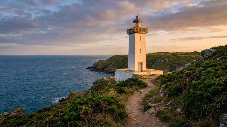 Le phare de la pointe des Corbeaux sur l'île d'Yeu