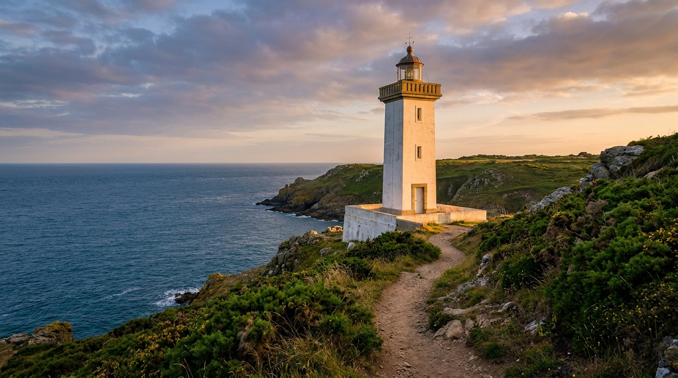 Le phare de la pointe des Corbeaux sur l&rsquo;île d&rsquo;Yeu