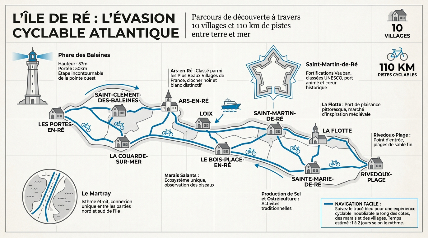 Comment utiliser la carte de l'île de Ré pour votre séjour