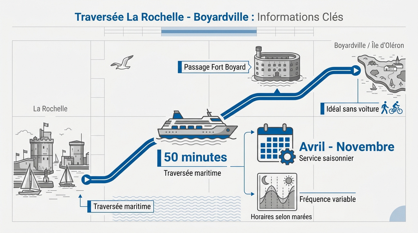 Liaison maritime entre La Rochelle et l&rsquo;île d&rsquo;Oléron