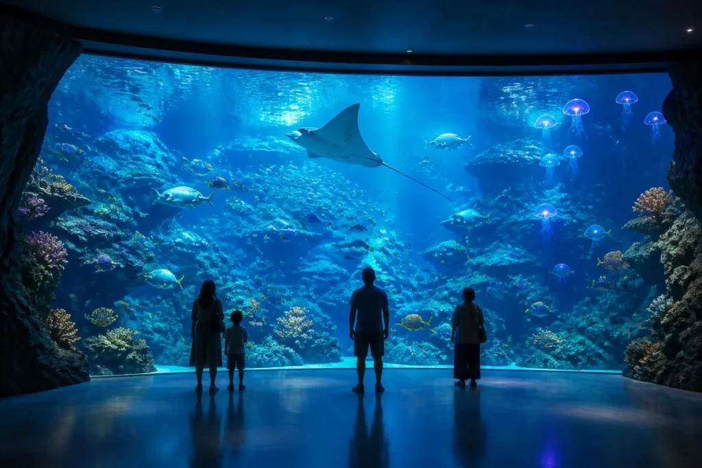 Aquarium majestueux une merveille sous marine