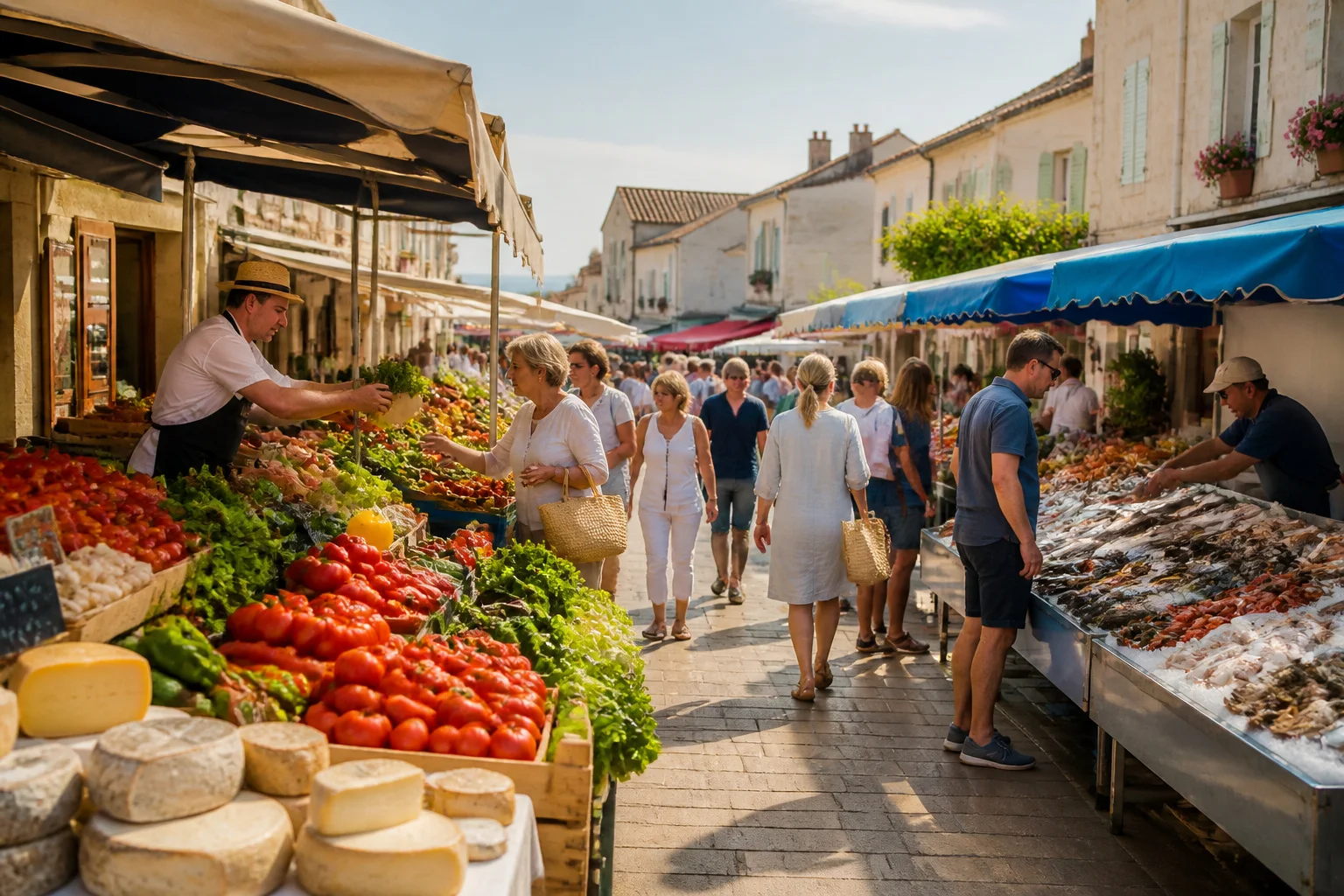 Marche ensoleille en vendee
