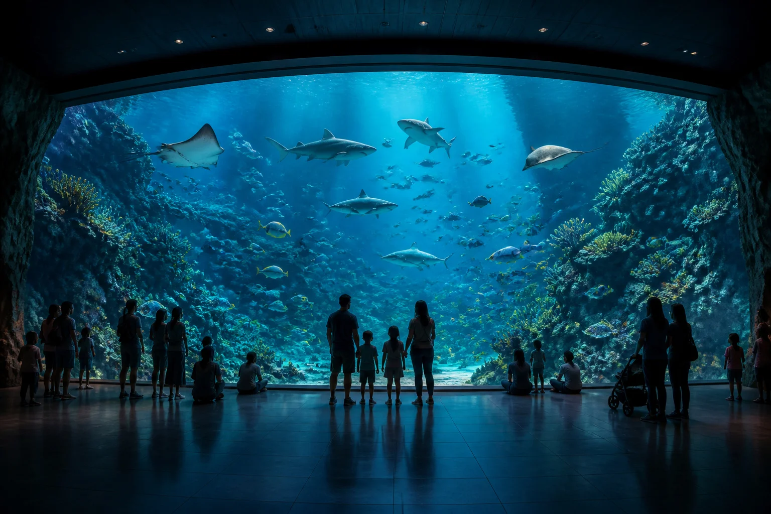 Aquarium spectacle sous marin