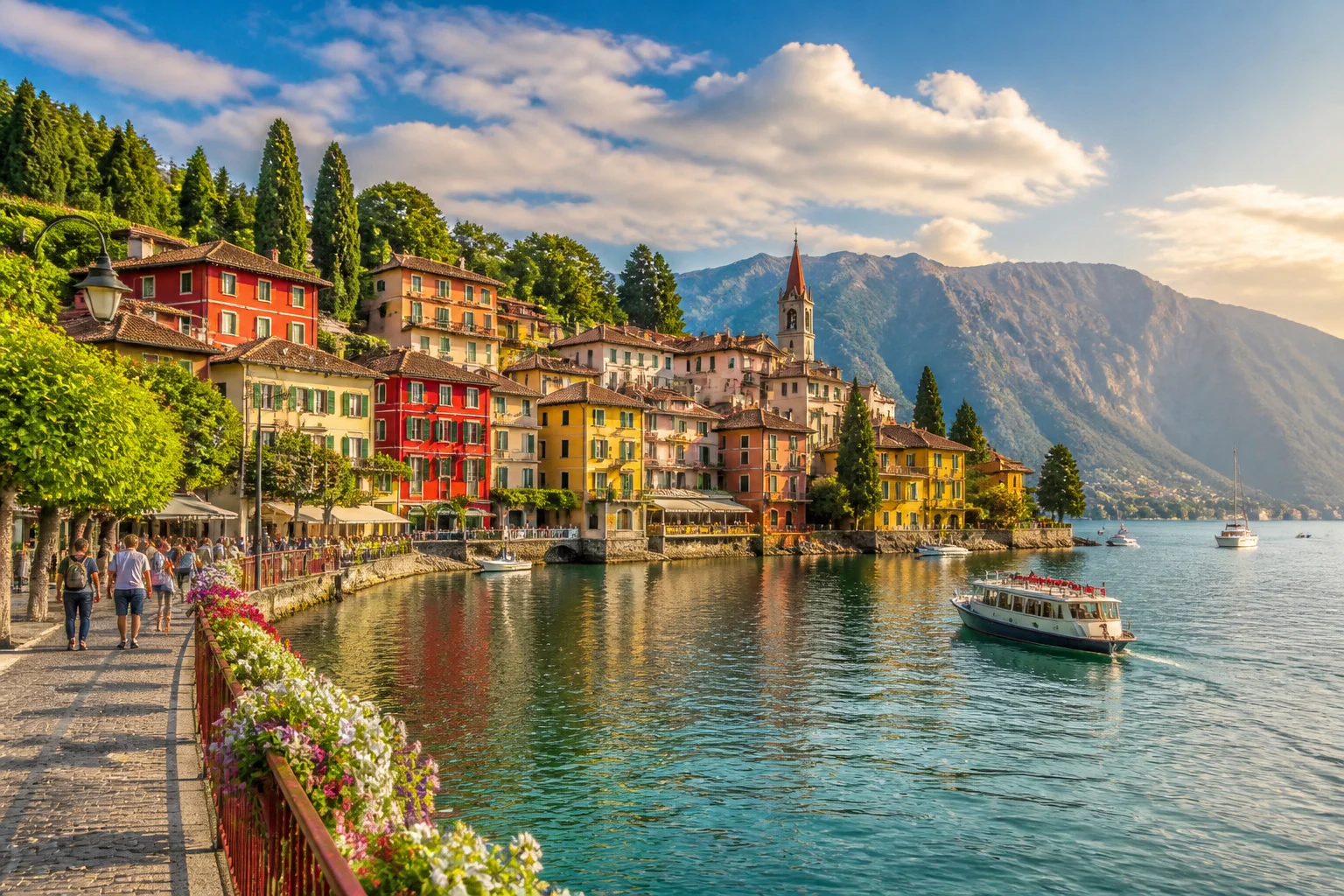 Varenna joyau colore du lac de come