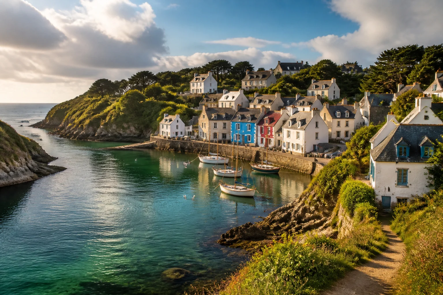 Port pittoresque de doelan bretagne