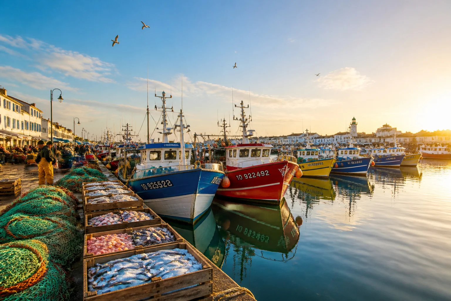 Port de peche de la cotiniere a laube