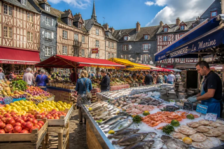 Les marchés de Honfleur : saveurs et découvertes normandes