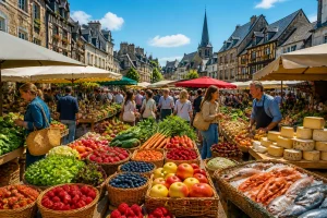Marché de Cabourg : saveurs et rencontres normandes