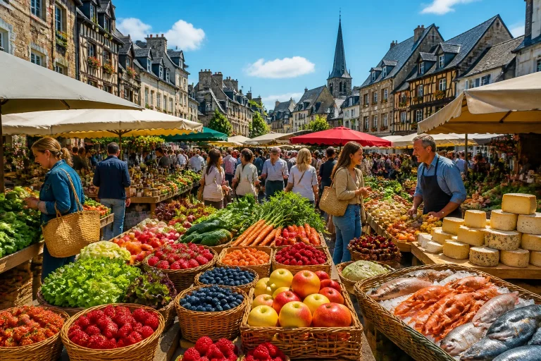 Marché de Cabourg : saveurs et rencontres normandes