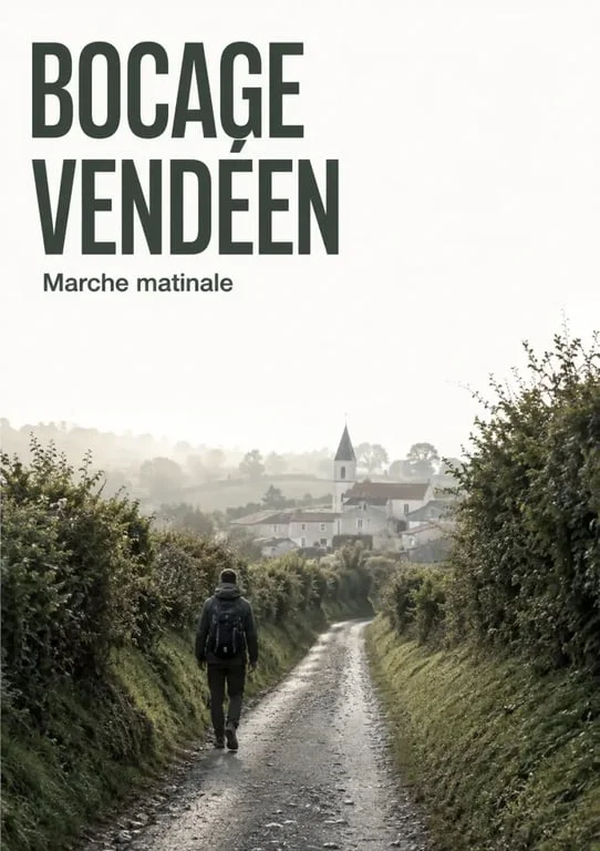 GR Vendée : chemin de bocage et paysage intérieur vendéen