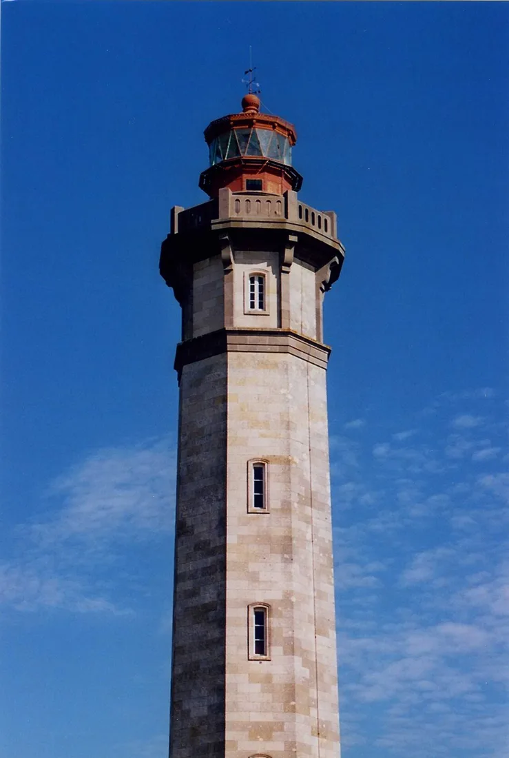 Le phare des Baleines vu depuis la pointe de Saint-Clément